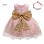 Robe princesse pour bébé Brune élégante et stylée