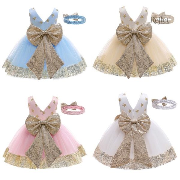 Robe princesse pour bébé avec des détails enchantés