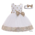 Robe de princesse bébé avec motifs féeriques