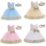 Vêtement de fête pour bébés en robe de princesse
