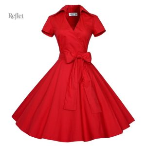 Robe 80s avec motifs floraux colorés