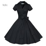 Robe vintage colorée pour soirées des années 80
