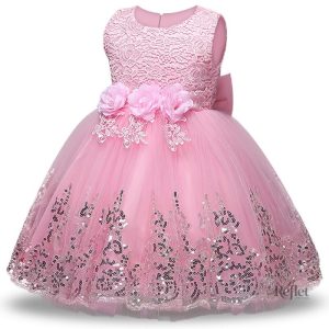 Robe fille style princesse avec jupon voluminous