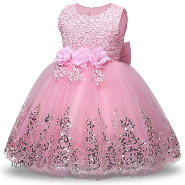 Belle robe de fête pour petite fille