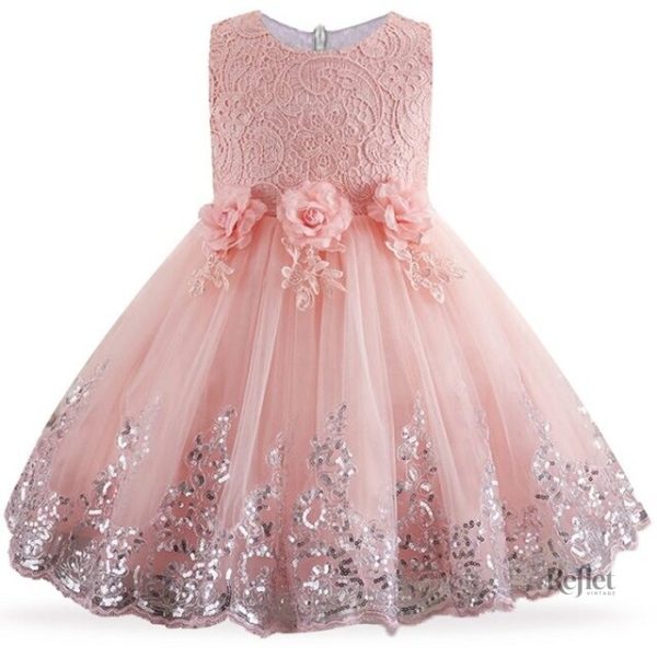 Robe de rêve pour fille avec détails scintillants