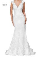 Robe blanche, silhouette princessique, 2019