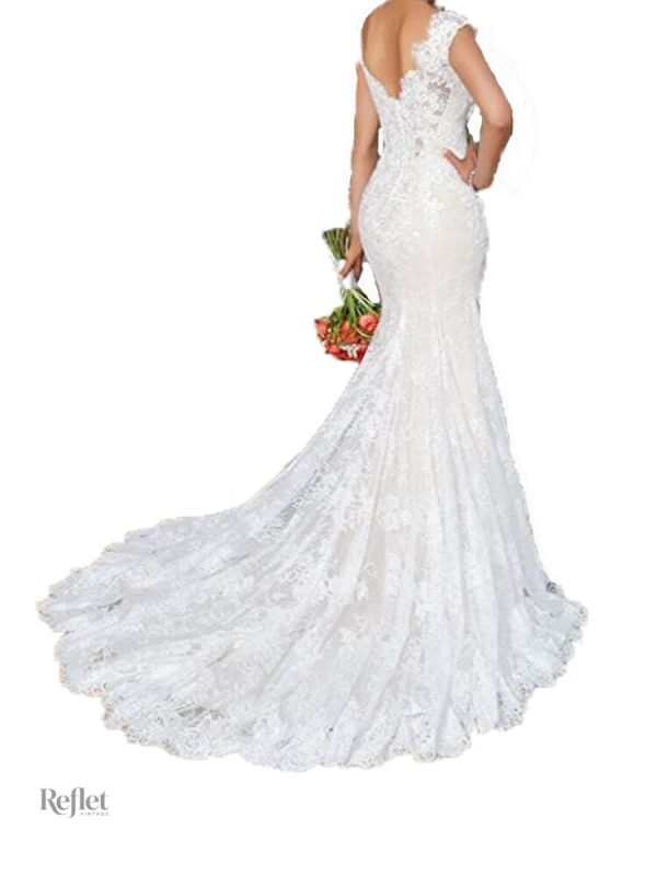 Vêtement nuptial blanc, design princesse 2019