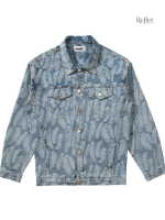 Blouson en jean vintage femme, style décontracté
