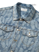 Blouson denim retro, parfait pour un look casual chic
