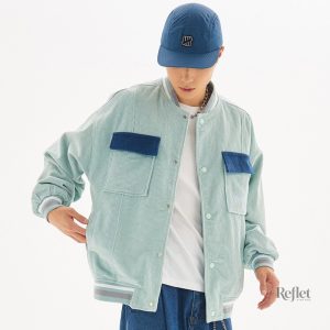 Veste bomber élégante en velours