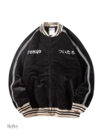 Veste bomber aux motifs vintage japonais