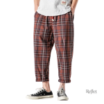 Pantalon homme vintage avec motif rayé élégant