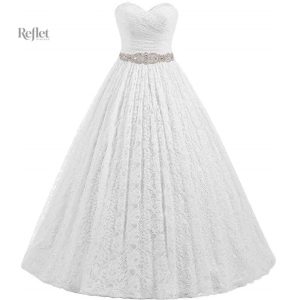 Modèle princesse, bustier délicat pour mariée