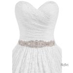 Robe de mariée bustier, silhouette romantique