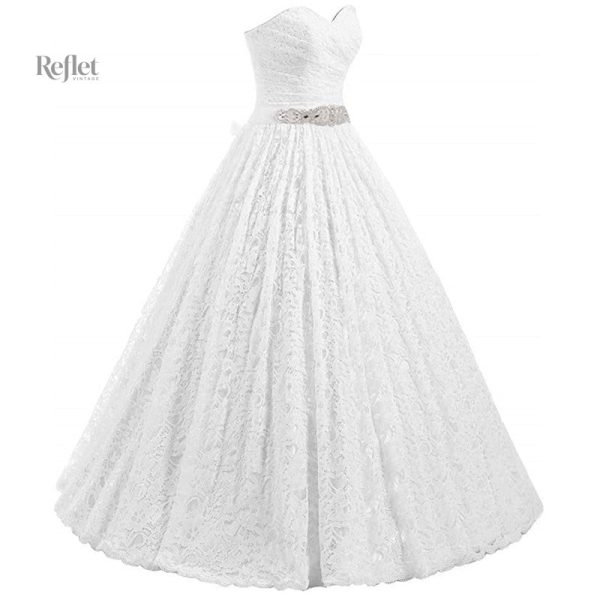 Robe de mariage avec bustier pour une allure royale