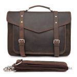 Cartable cuir enseignant vintage élégant et pratique