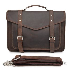 Cartable cuir enseignant vintage élégant et pratique