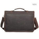 Cartable vintage en cuir pour enseignants au style intemporel