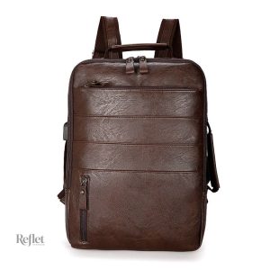 Sac à dos vintage en cuir pour homme élégant