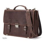 Cartable Cuir Marron Homme Vintage