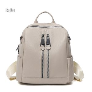 Cartable en cuir avec finition classique
