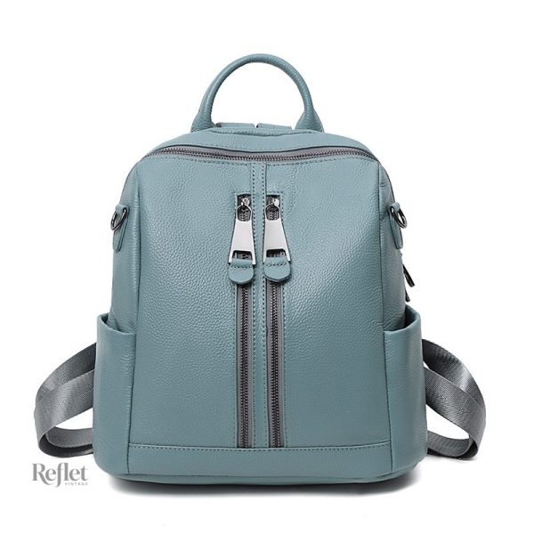 Cartable cuir avec poches fonctionnelles