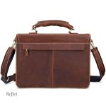 Cartable en cuir au design rétro pour un usage quotidien