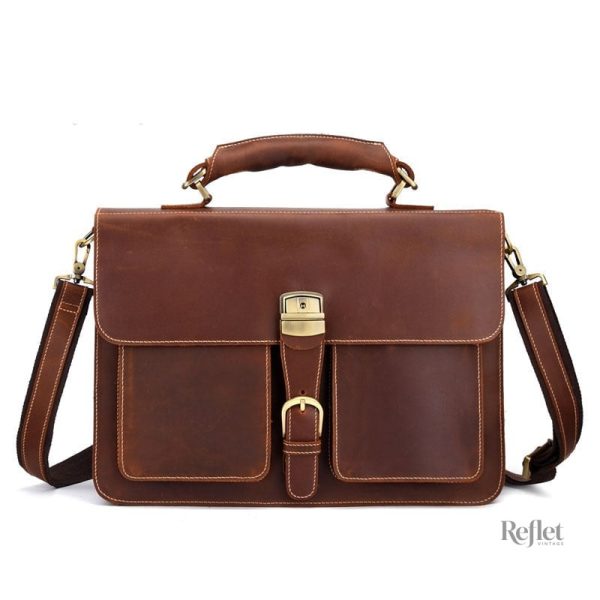 Cartable homme en cuir, mélange de style et fonctionnalité