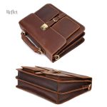 Sac vintage en cuir pour hommes, idéal pour le travail
