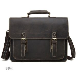 Sac à dos en cuir vintage, look classique et chic