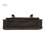 Sac en cuir vintage noir, pratique et esthétique pour étudiants