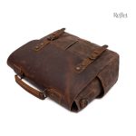 Cartable élégant en cuir, idéal pour le quotidien