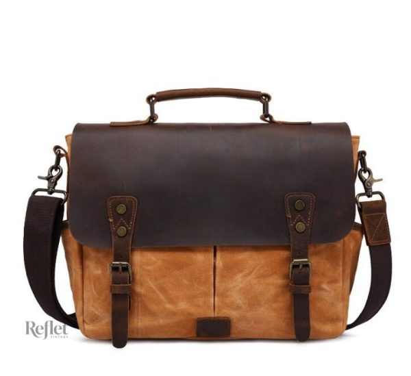 Cartable classique en cuir, charme intemporel