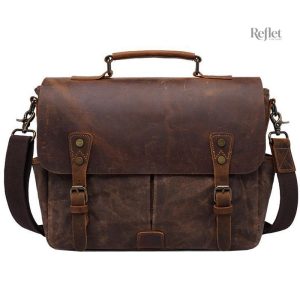 Cartable Cuir Vintage Professor