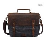 Sac à dos en cuir avec finition vintage élégante