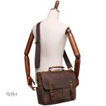 Élégant cartable cuir vintage pour les professionnels