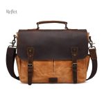 Cartable en cuir de style rétro pour les étudiants