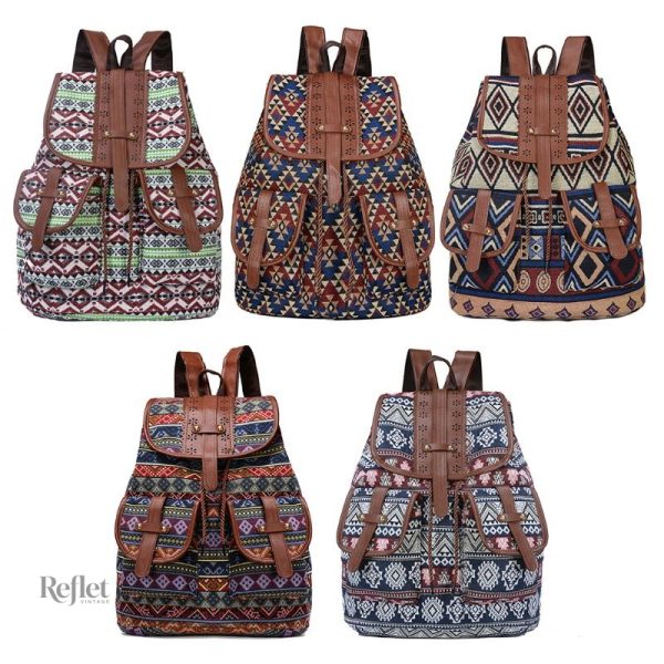 Sac à dos vintage femme au style rétro