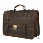 Cartable En Cuir Homme Vintage