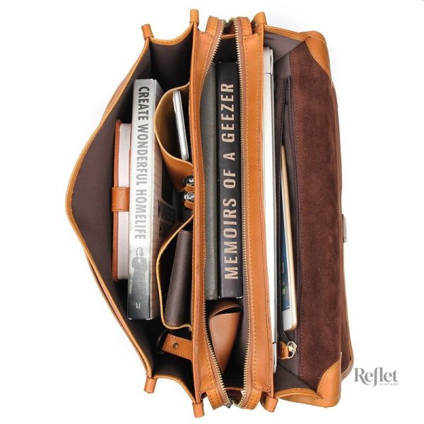 Cartable homme en cuir, design classique et intemporel