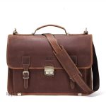 Cartable enseignant vintage avec design élégant et pratique