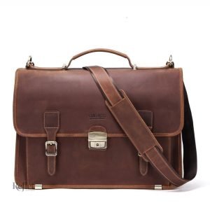 Cartable enseignant vintage avec design élégant et pratique