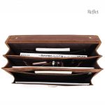 Cartable classique en cuir, parfait pour un look stylé