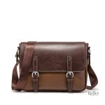 Cartable vintage en cuir pour un style rétro masculin