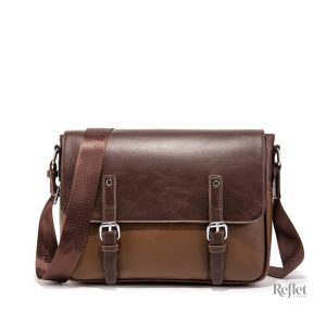 Cartable vintage en cuir pour un style rétro masculin