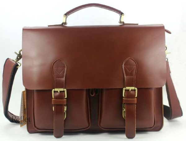 cartable-marron-vintage-1 Cartable vintage marron en cuir, au style classique et élégant