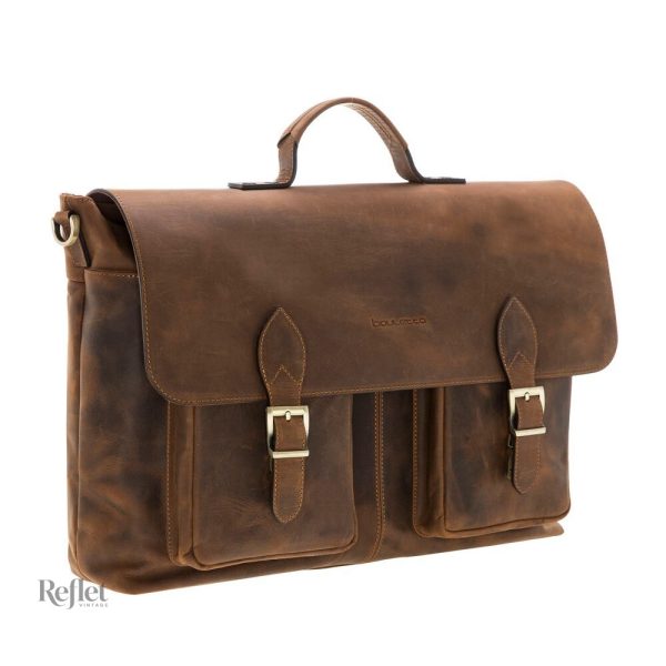 Sac à dos noir au design vintage classique