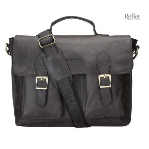 Cartable noir intemporel pour une allure rétro