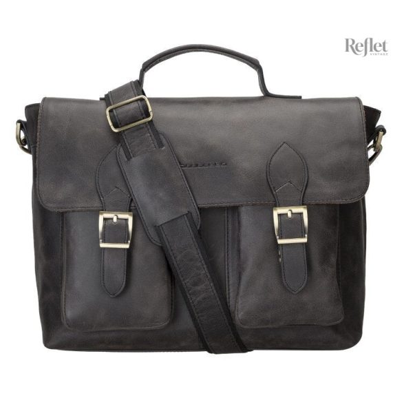 Cartable noir intemporel pour une allure rétro