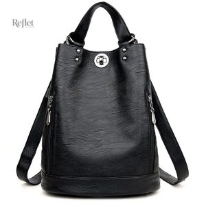 Cartable en cuir vintage pour femme